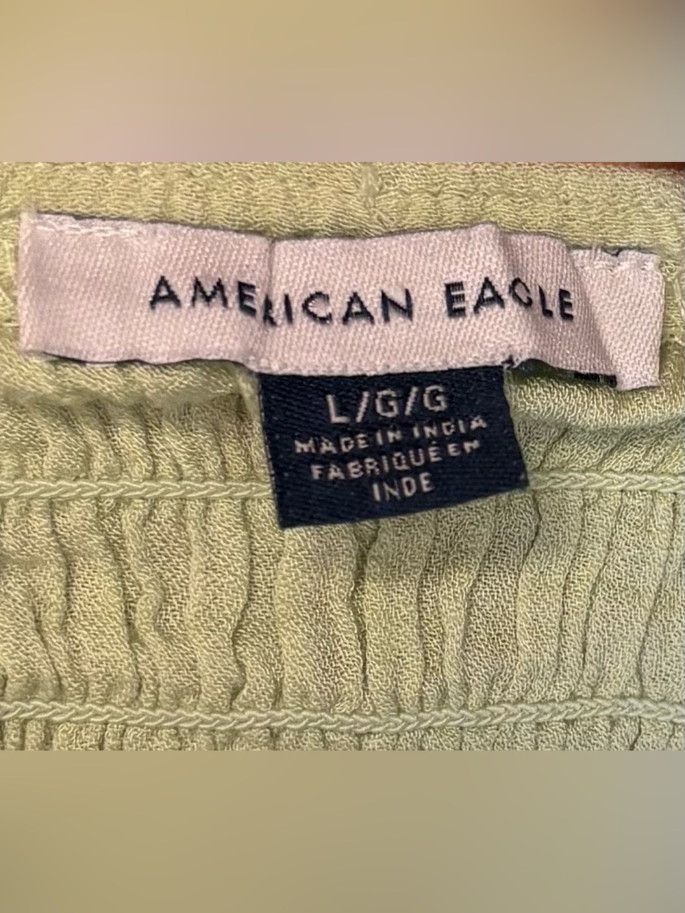 American Eagle Outfitters Mint Smocked Cami - Picture 2 of 5